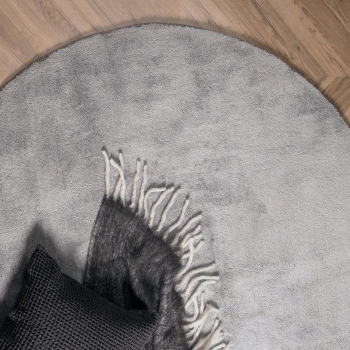 Rebellenclub Bramming Vloerkleed Rond ø200 - Grijs