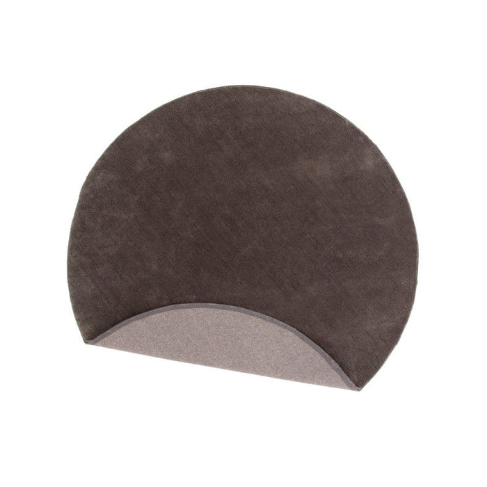 Rebellenclub Bramming Vloerkleed Rond ø200 - Donker grijs