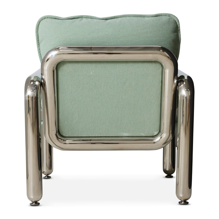 HKliving Chrome Fauteuil - Canvas Mint