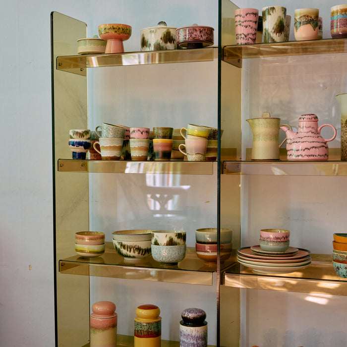 HKliving 70's Ceramics Americano Mok 0,27 L - Set van 4 - Rococo