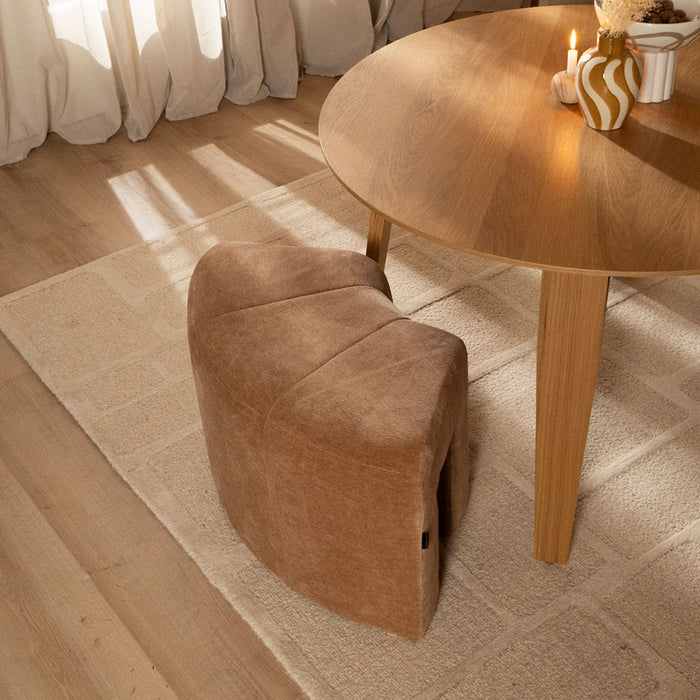 Bronx71 Modulaire hoekhocker Seth chenille terracotta