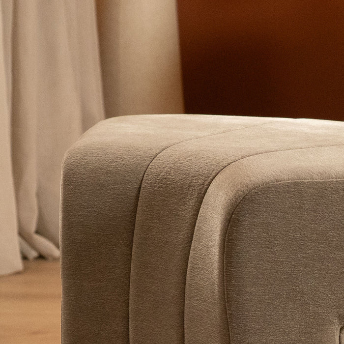 Bronx71 Modulaire hoekhocker Seth chenille taupe