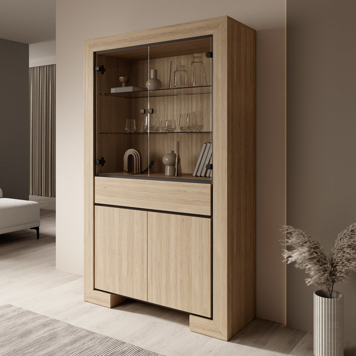 Meubella - Cayuga - Buffetkast - Eiken - 113x41x185 cm