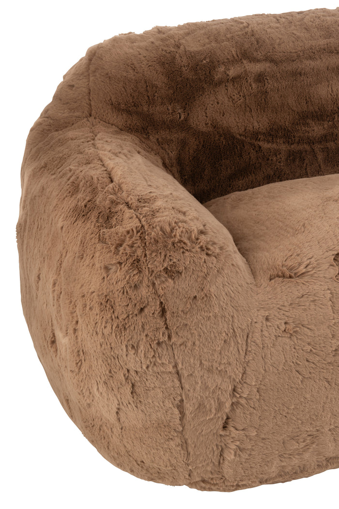 J-Line zetel Cutie - polyester - taupe - large