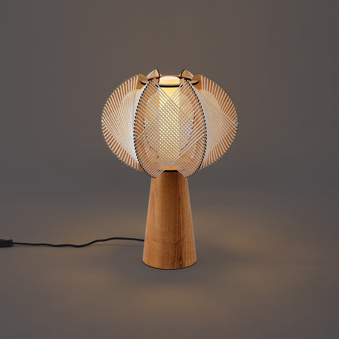 QAZQA Japandi tafellamp beige 45cm - Gertie