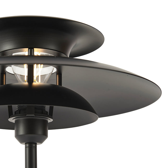 QAZQA Retro tafellamp zwart staal 45cm - Pauly