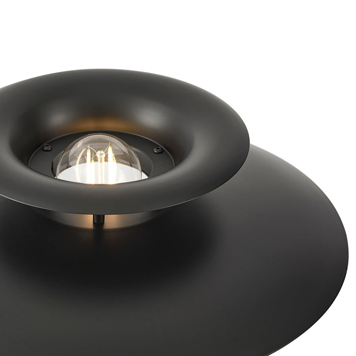 QAZQA Retro tafellamp zwart staal 45cm - Pauly