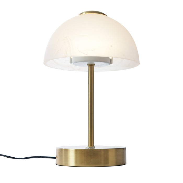 QAZQA Design tafellamp goud met opaal glas incl. LED dimbaar - Joya