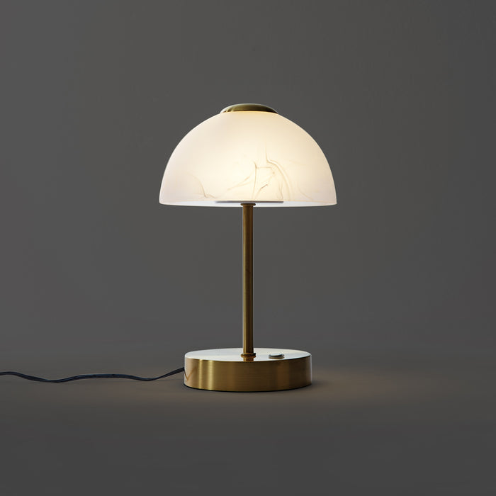 QAZQA Design tafellamp goud met opaal glas incl. LED dimbaar - Joya