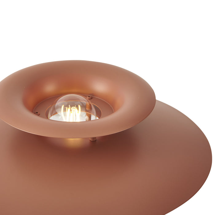 QAZQA Retro tafellamp mokka staal 45cm - Pauly