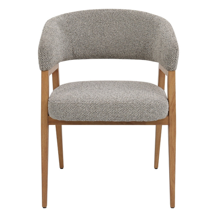 DÉJA Living - Eetkamerstoel Taupe|Naturel - Fureso - Set van 2