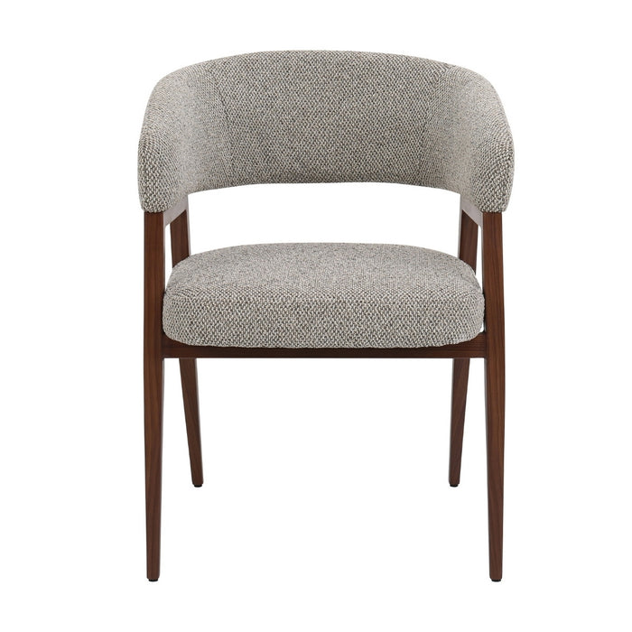 DÉJA Living - Eetkamerstoel Taupe|Walnoot - Fureso - Set van 2