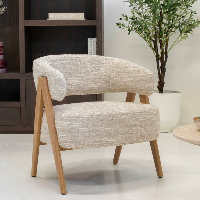 DÉJA Living - Fauteuil Beige|Naturel - 67x64x72cm - Fly
