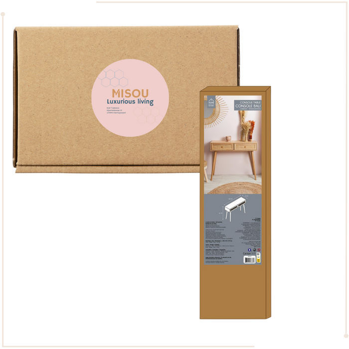 MISOU Bali Sidetable Kaptafel Make up tafel Consoletafel Haltafel W...