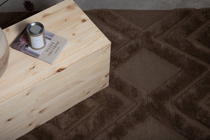 Rebellenclub Fino Vloerkleed - 400 x 300 cm - Bruin