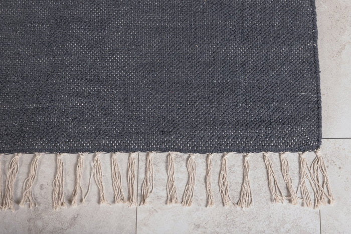 Rebellenclub Kiruna Vloerkleed - 240 x 170 cm - Donkergrijs