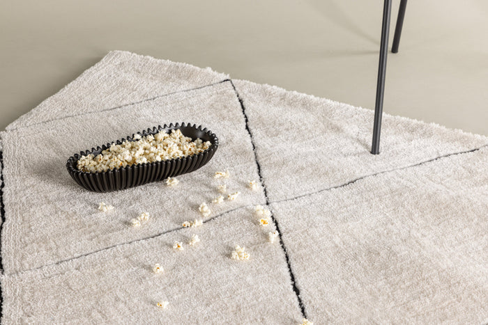 Rebellenclub Varkaus Vloerkleed 230x160cm - Zwart|wit