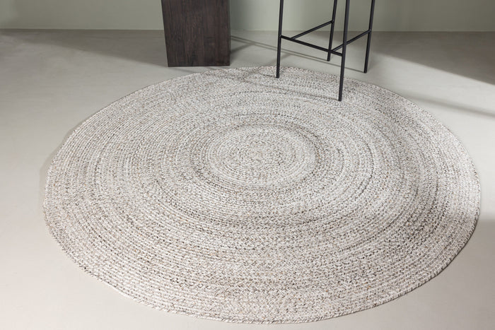 Rebellenclub Mahuta Vloerkleed Rond - 200x200cm - Beige|bruin