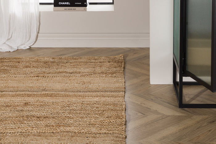 Rebellenclub Melan Vloerkleed - 230 x 160 cm - Naturel Jute