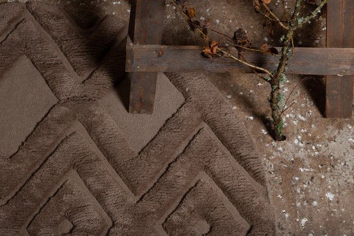 Rebellenclub Fino Vloerkleed - ø200cm - Bruin