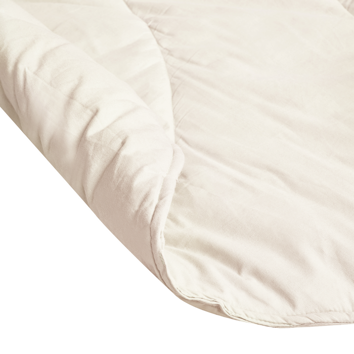 Beliani-HELIKON-Kinderspeelkleed-Gebroken wit-110 x 110 cm-Katoen