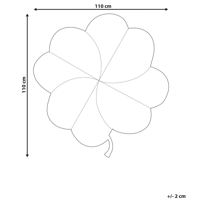 Beliani - ACADINE - Kinderspeelkleed - Geel - 110 x 110 cm - Katoen