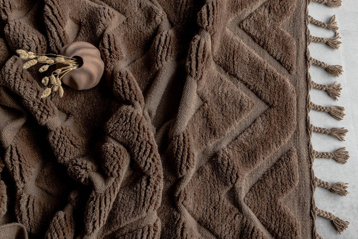 Rebellenclub Fino Vloerkleed - 400 x 300 cm - Bruin