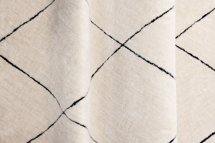 Rebellenclub Varkaus Vloerkleed 290x200cm - Zwart|wit