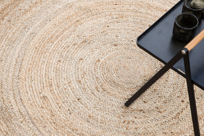 Rebellenclub Sanremo Vloerkleed - ø200cm - Naturel Jute