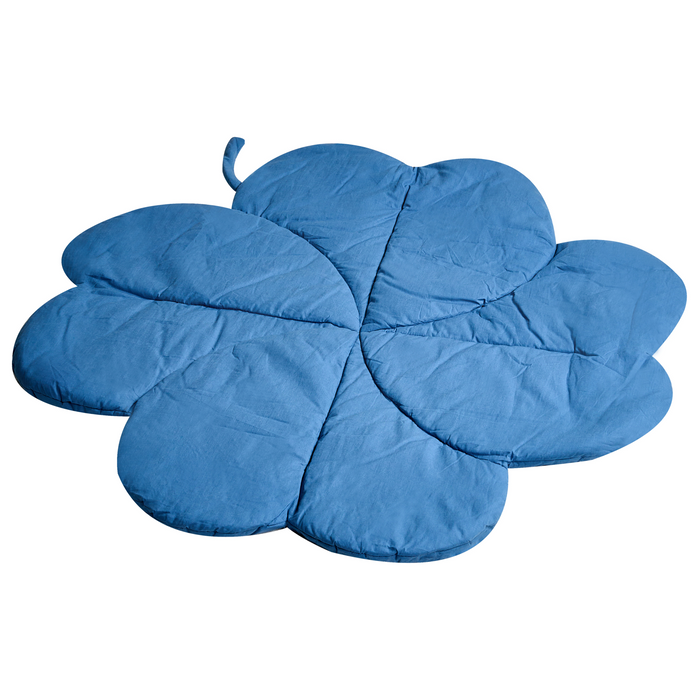 Beliani - ACADINE - Kinderspeelkleed - Blauw - 110 x 110 cm - Katoen