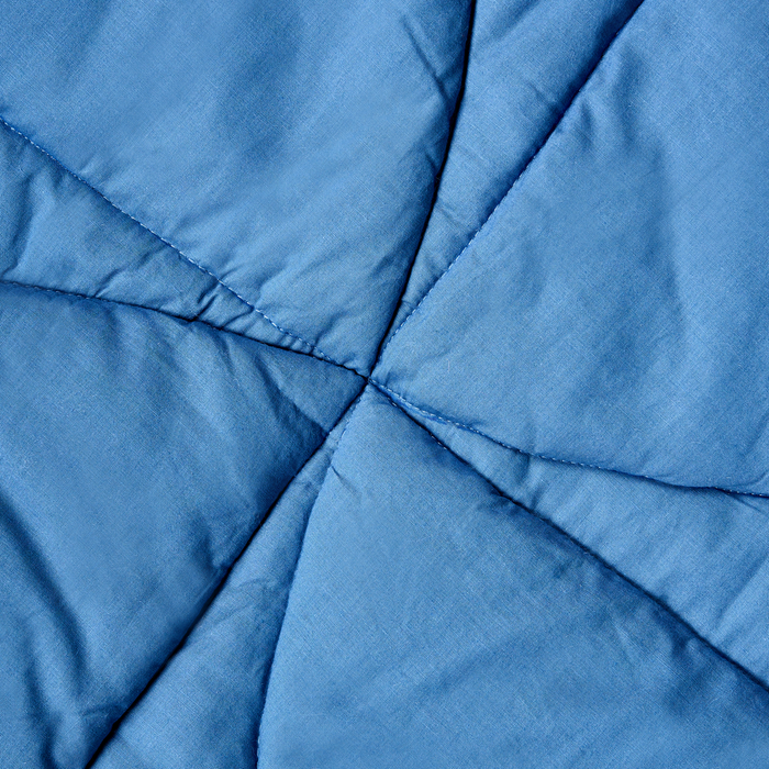 Beliani - ACADINE - Kinderspeelkleed - Blauw - 110 x 110 cm - Katoen