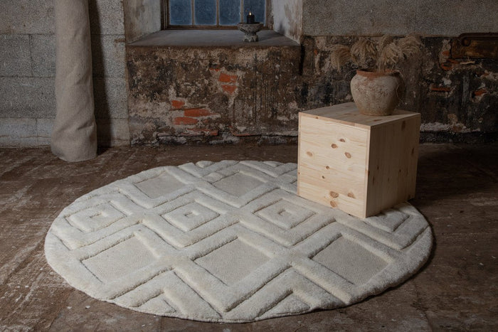 Rebellenclub Fino Vloerkleed - ø200cm - Beige