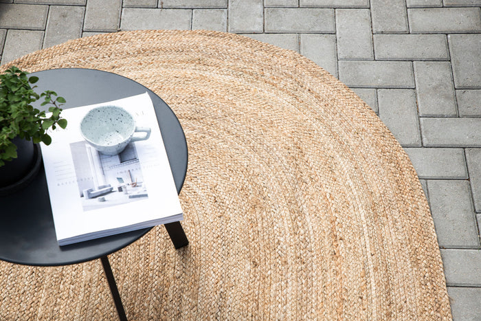 Rebellenclub Sanremo Vloerkleed - 200 x 140 cm - Naturel Jute