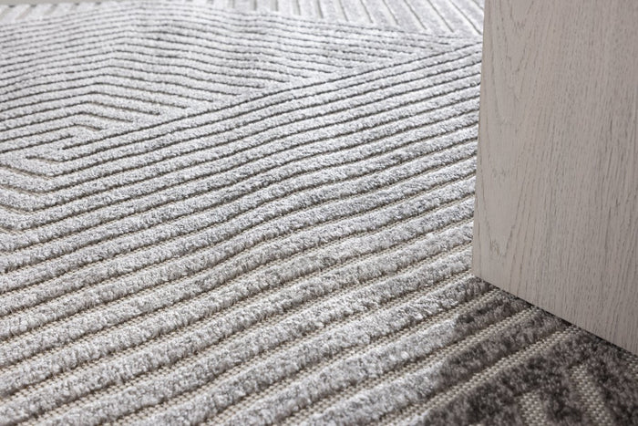 Rebellenclub Monti Vloerkleed - 290 x 200 cm - Grijs