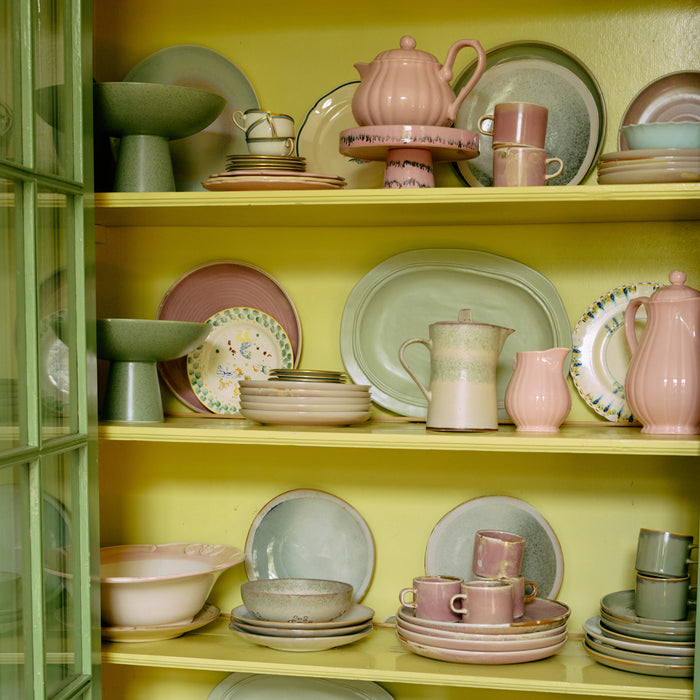 HKliving 70's Ceramics Taartschaal - Bubble