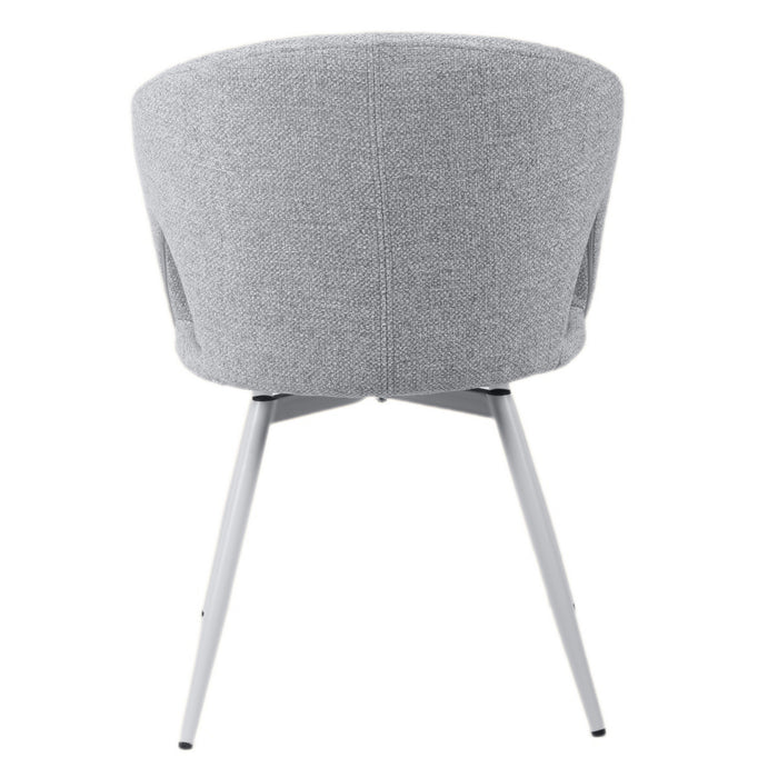 Giga Meubel - Eetkamerstoel Beige Draaibaar - Stof - Nina - Set van 2