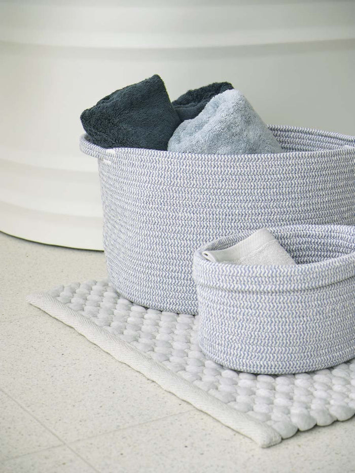 London Handdoek Ice | Grijs | Blauw | Katoen