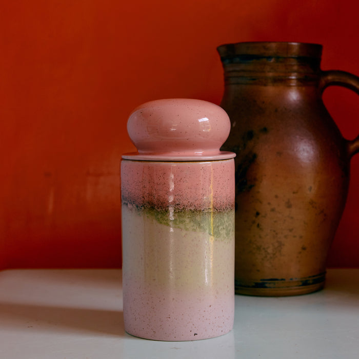 HKliving 70's Ceramics Voorraadpot - Glaze