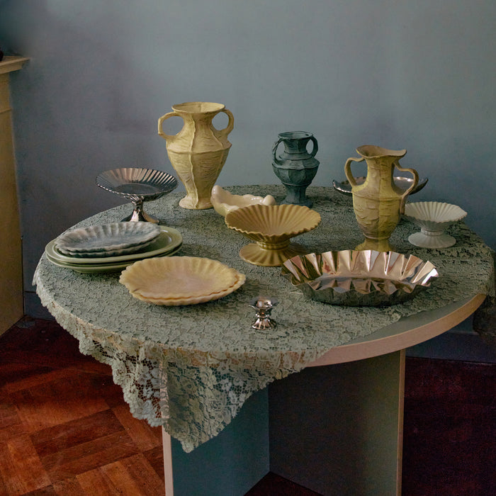 HKliving New Classics Serveerschaal - Resin - Pale Blue