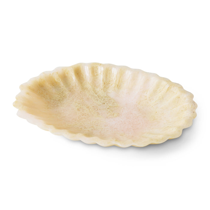 HKliving New Classics Serveerschaal - Resin - Ivory