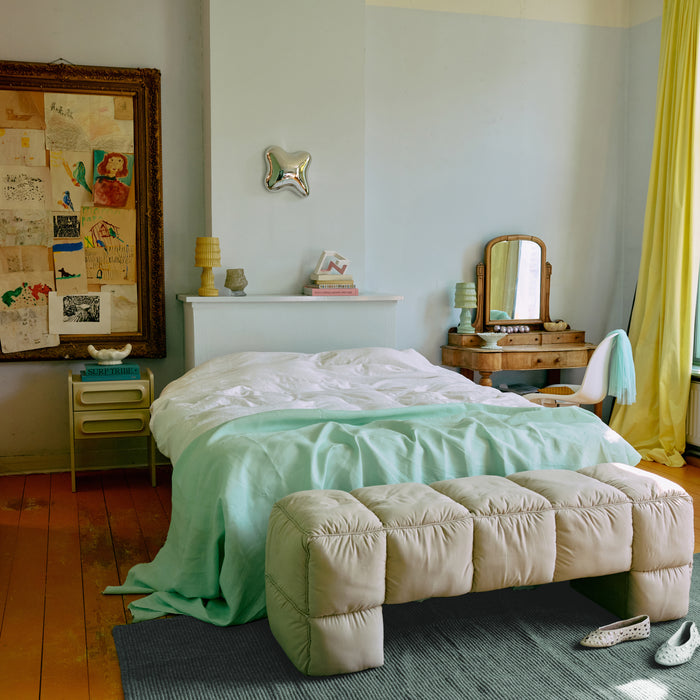 HKliving Jute Vloerkleed 150 x 240 cm - Petrol