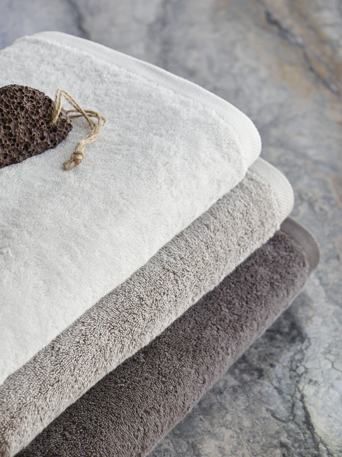 London Badtextiel Salt | 100 x 150 cm | Grijs | Ivoor | Katoen