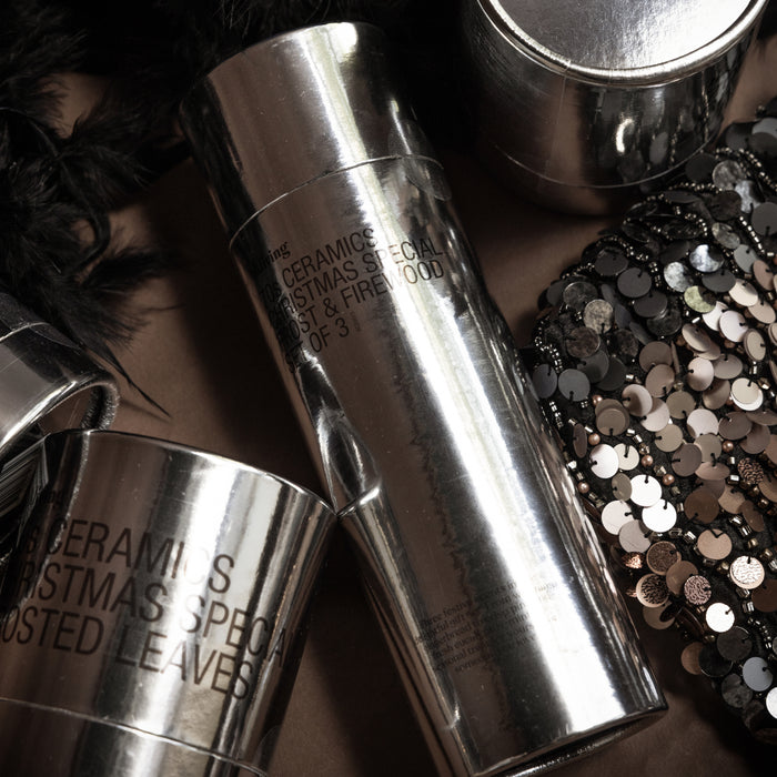 HKliving 70's Christmas Special Geurkaars - Set van 3 - Frost & Firewood