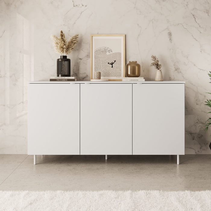 Meubella - Dressoir Malvare - Wit - 150 cm