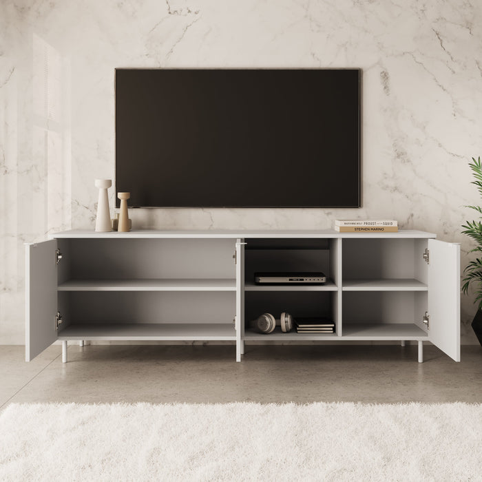 Meubella - TV-Meubel Malvare - Wit - 167 cm