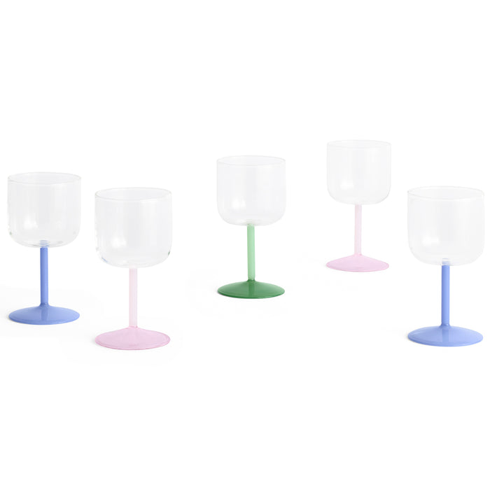 HAY Tint Wijnglazen 2 st. - Lichtblauw