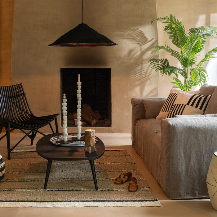 J-Line salontafel Rechthoekig - hout - zwart