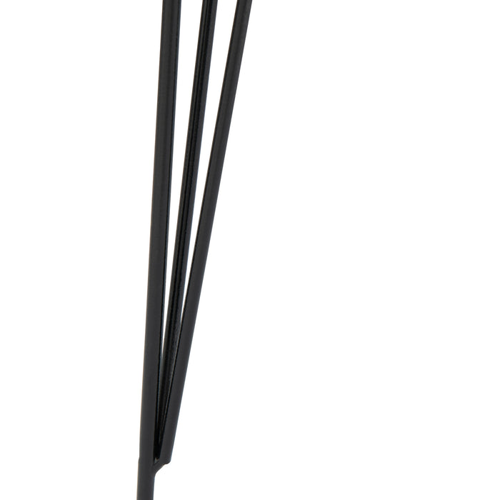 J-Line bijzettafel - kunststof|metaal - zwart - set van 3