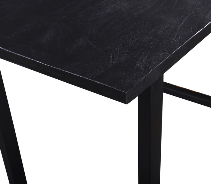 Giga Meubel - Bartafel Zwart - Mangohout - 180cm - Bartafel Martin