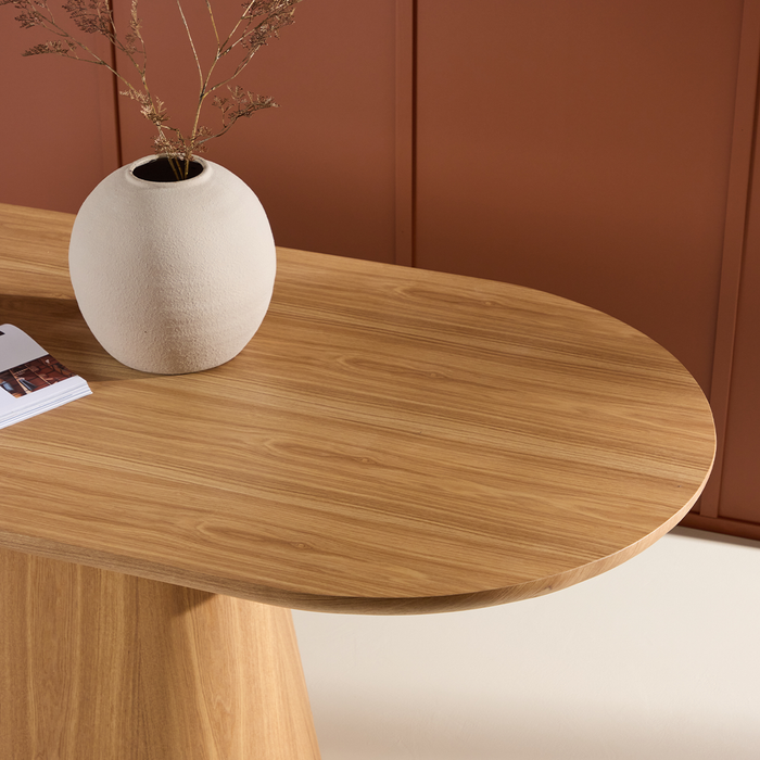 Nest living Cody Houten Ovale Eettafel Naturel - 200 x 76 cm